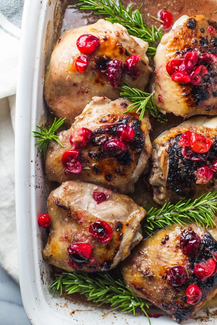 This Cranberry Rosemary One Pan Chicken Is An Easy Healthy Dinner You Re Going To Obsess Over