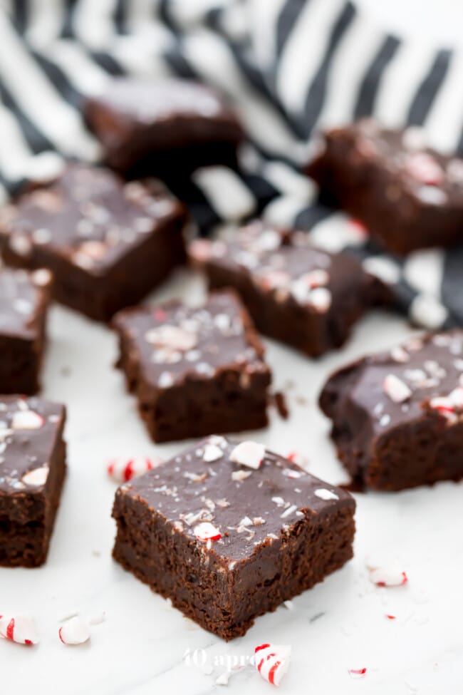 Paleo Vegan Peppermint Frosted Brownies Gluten Free