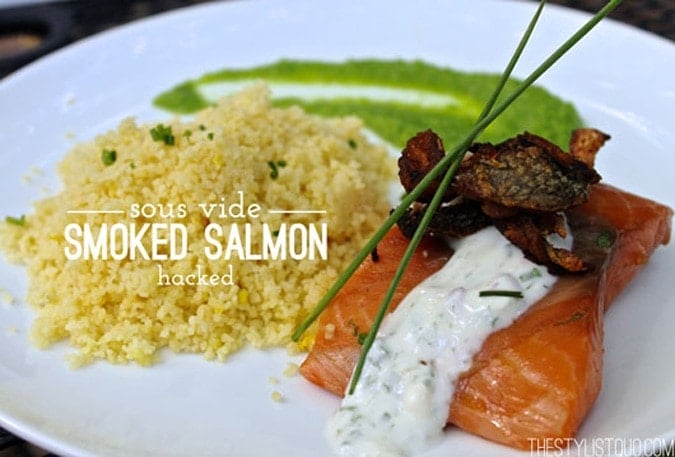 Sous vide smoked salmon (with hack) // The Stylist Quo