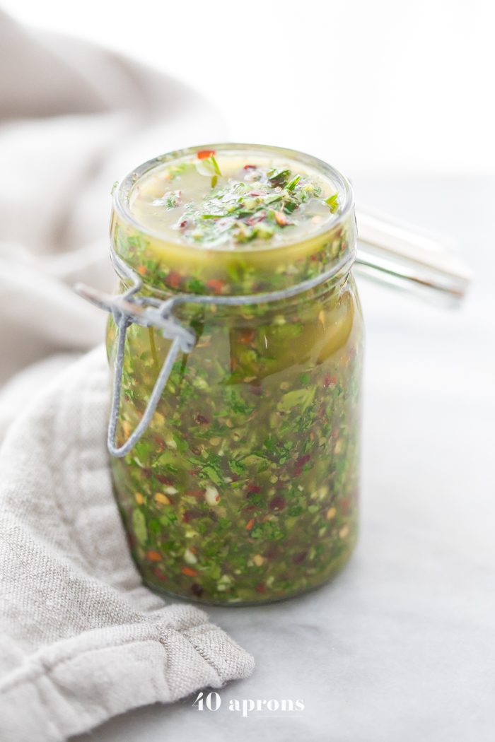 Best Chimichurri Recipe (Texas de Brazil Recipe, Vegan, Whole30)