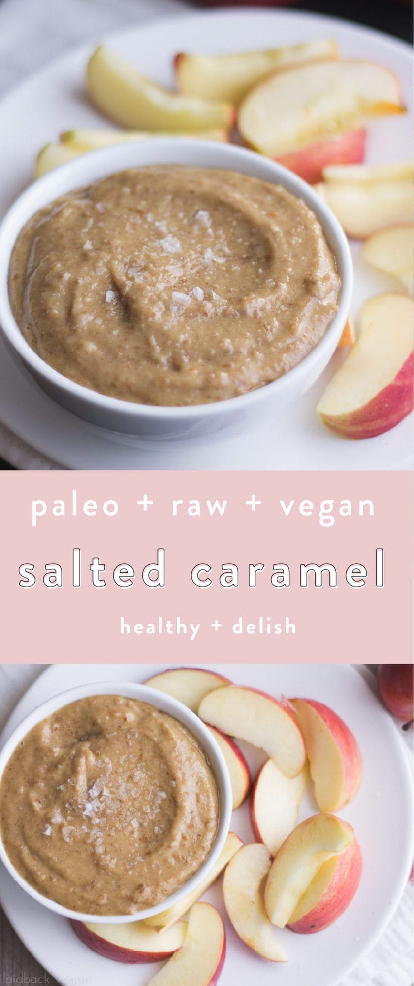 This paleo salted caramel is vegan, sugar free, and gluten free, but so delicious. It's quick and easy, and I promise you'll start putting it on everything. Made from only healthy ingredients, this vegan salted caramel is bound to become a staple in your home!