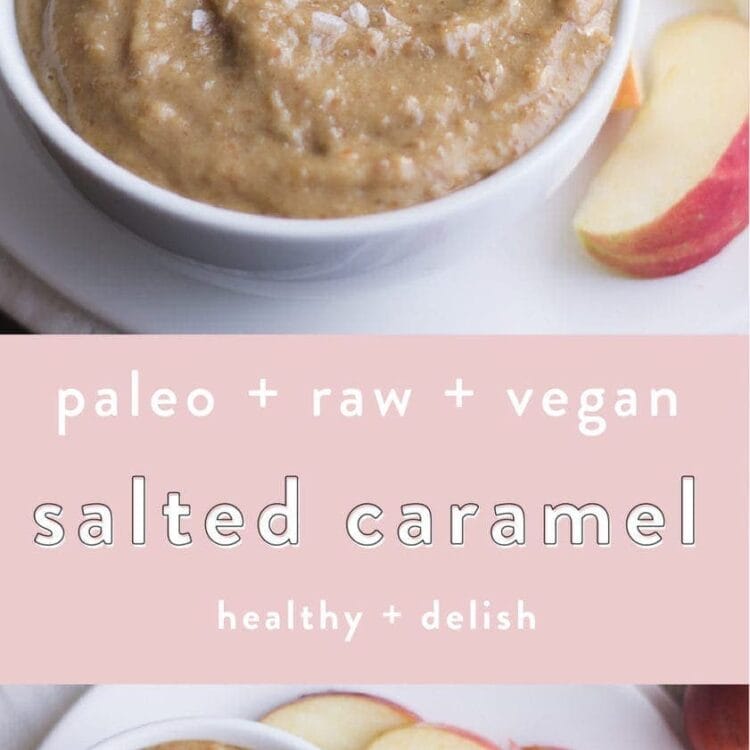 This paleo salted caramel is vegan, sugar free, and gluten free, but so delicious. It's quick and easy, and I promise you'll start putting it on everything. Made from only healthy ingredients, this vegan salted caramel is bound to become a staple in your home!