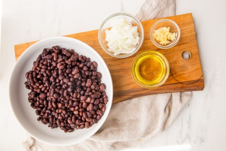 Refried black beans ingredients