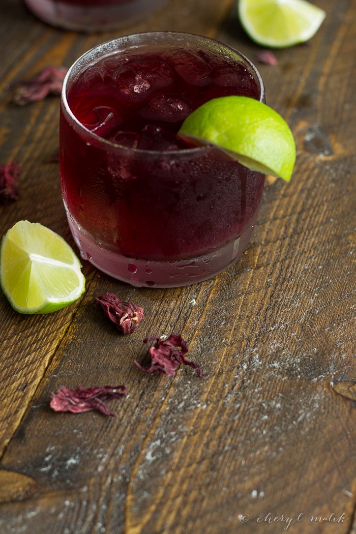 Hibiscus Tea (Agua de Jamaica) - Tart, a bit fruity, so refreshing, and packed full of antioxidants (more than pomegranate juice!) and electrolytes.. pretty amazing, right?!