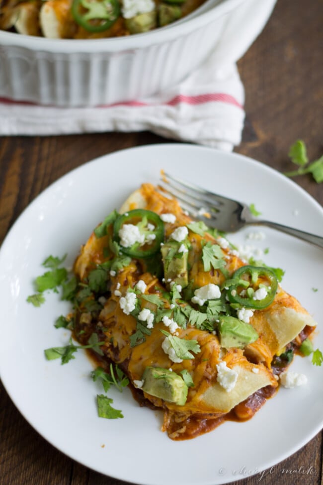 Vegetarian Enchiladas with Goat Cheese - 40 Aprons