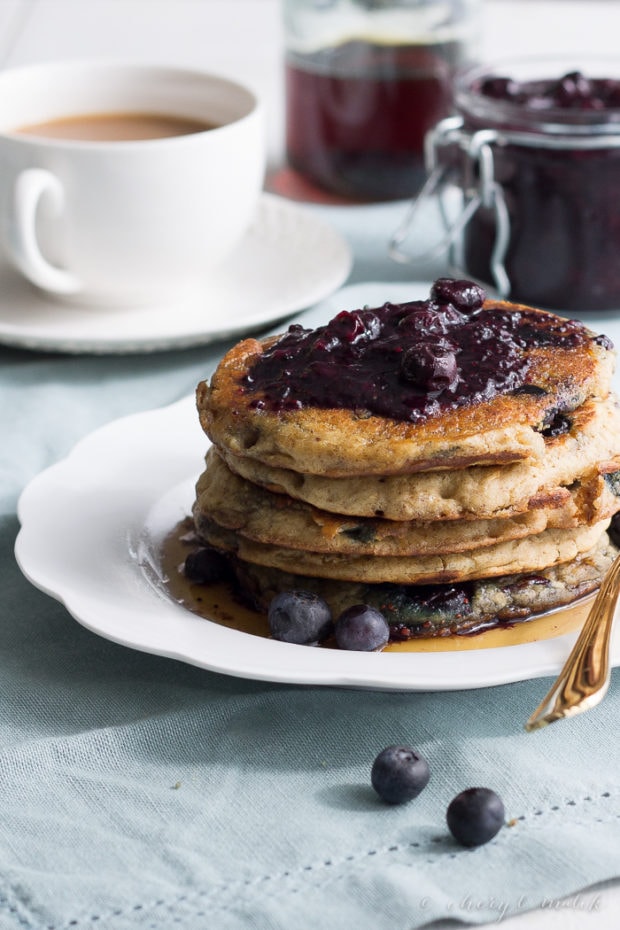 Blueberry Oatmeal Pancakes Vegan Gluten Free Aprons