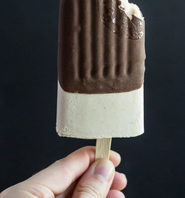 Peanut Butter & Chocolate Popsicles (Dairy-Free) - 5 ingredients to HOLY MADRE HOLD ME BACK!
