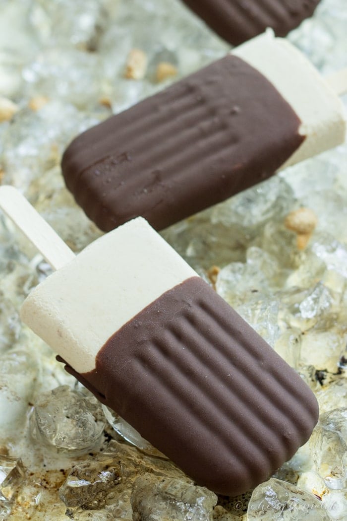 Peanut Butter & Chocolate Popsicles (Dairy-Free) - 5 ingredients to HOLY MADRE HOLD ME BACK!