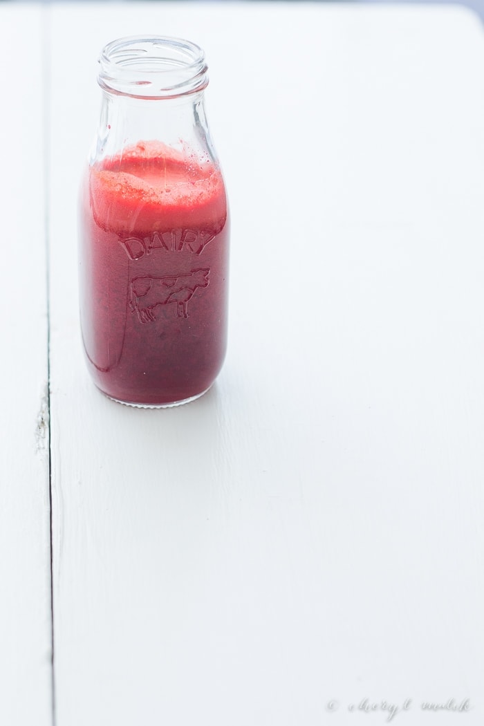 Summer Wellness Juice. Beet, carrot, ginger, turmeric, and lime for a refreshing superpower summer juice