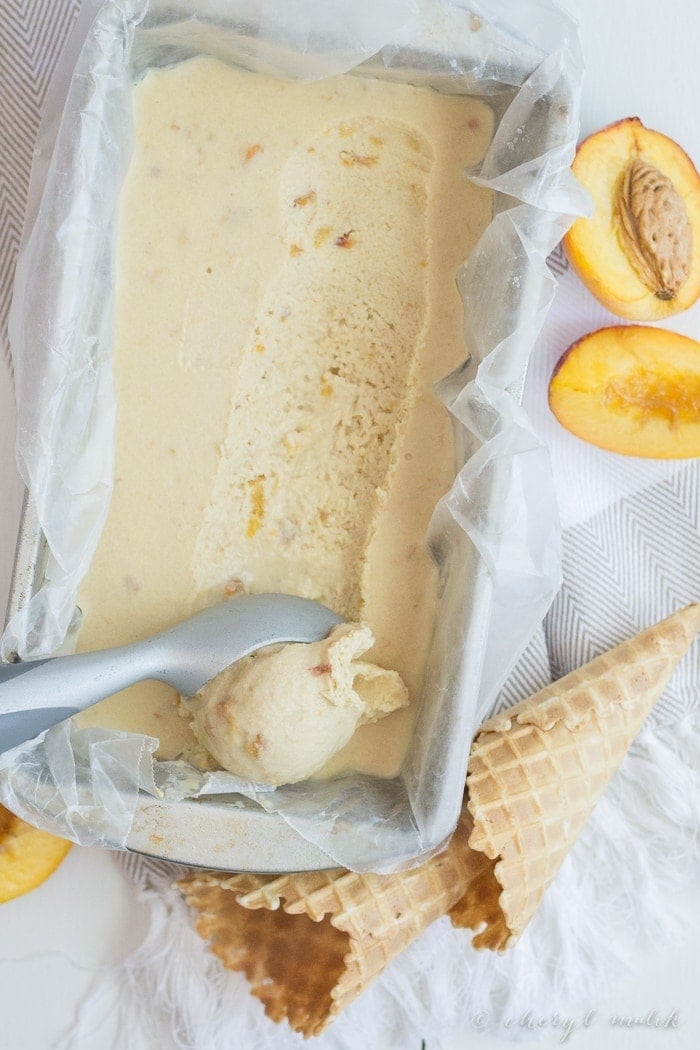 Kitchenaid peach ice online cream recipe