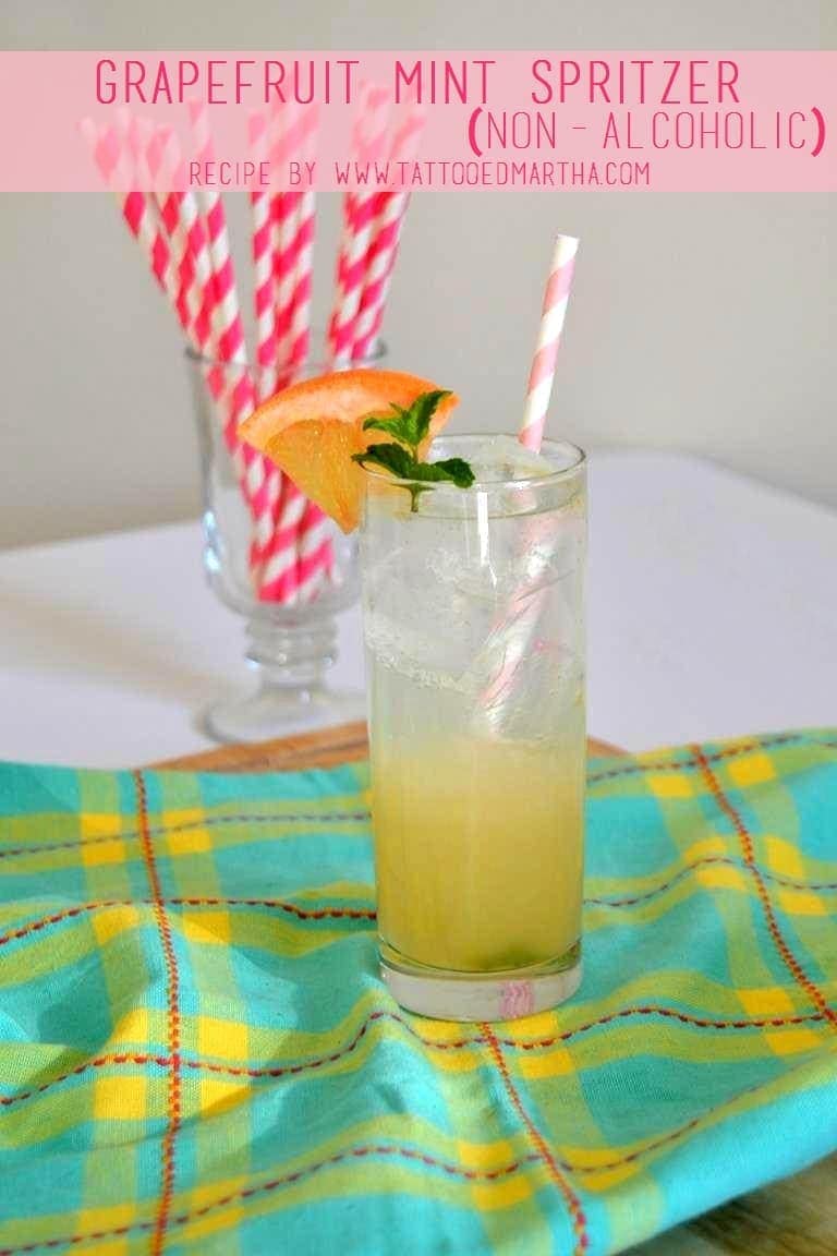 Tattooed Martha - Grapefruit Mint Spritzer (Non-Alcoholic) (1)