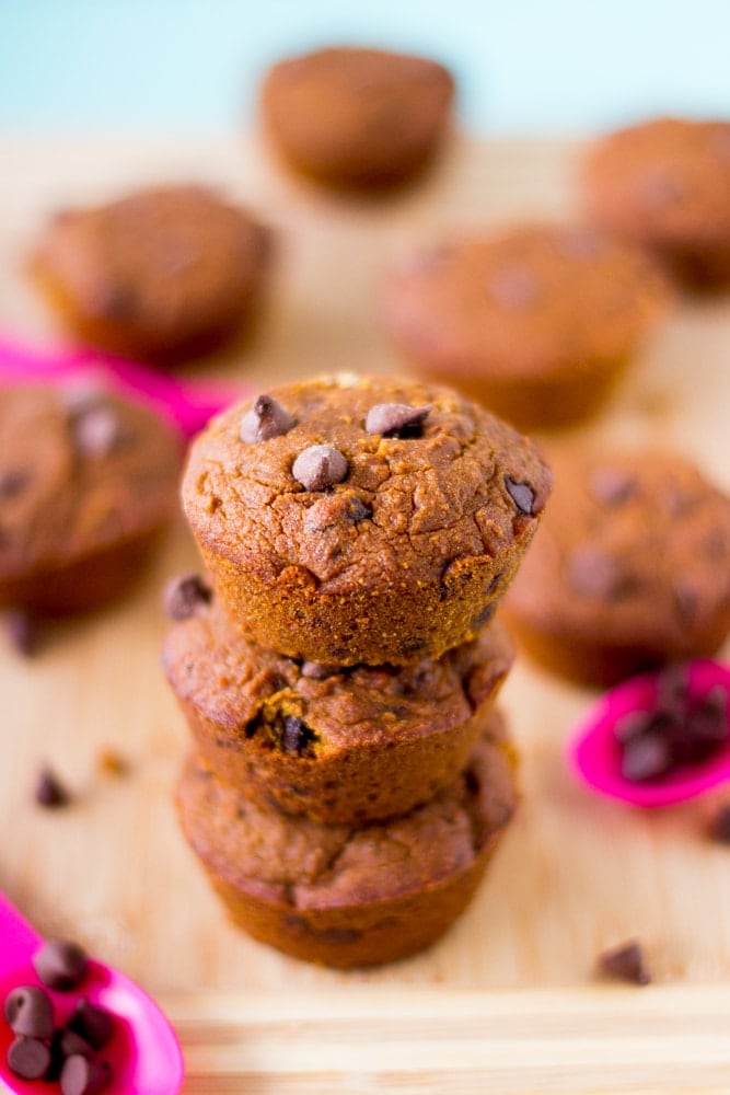 Vegan Pumpkin Chocolate Chip Muffins from Jessica in the Kitchen