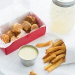 Chickfila Tofu Nuggets. Vegan and judgment-free, these little bites taste so close to the "real thing"!