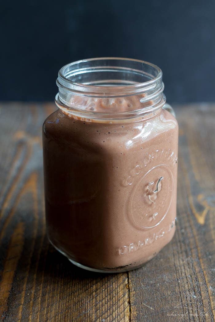 Chocolate Raspberry Maca Smoothie. Tastes like a chocolate covered raspberry milkshake - behaves like health food!