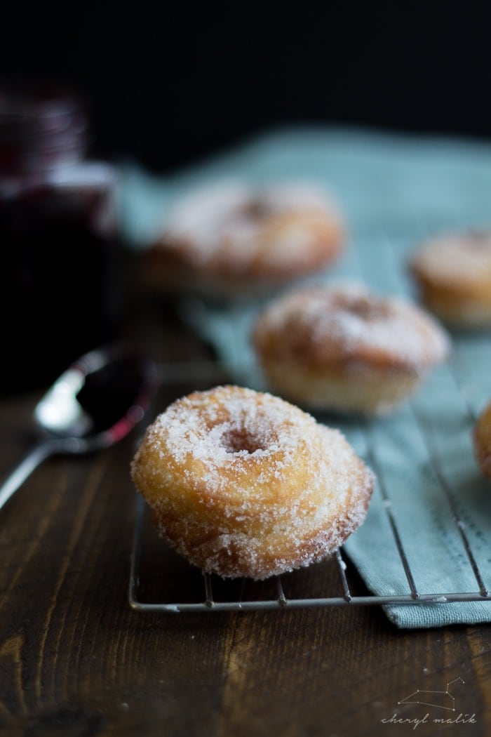 Vegan raspberry-filled cronut. JUST as good as it sounds.