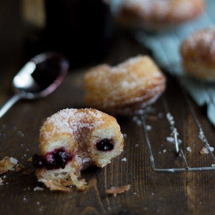 Vegan Raspberry-Filled Cronut