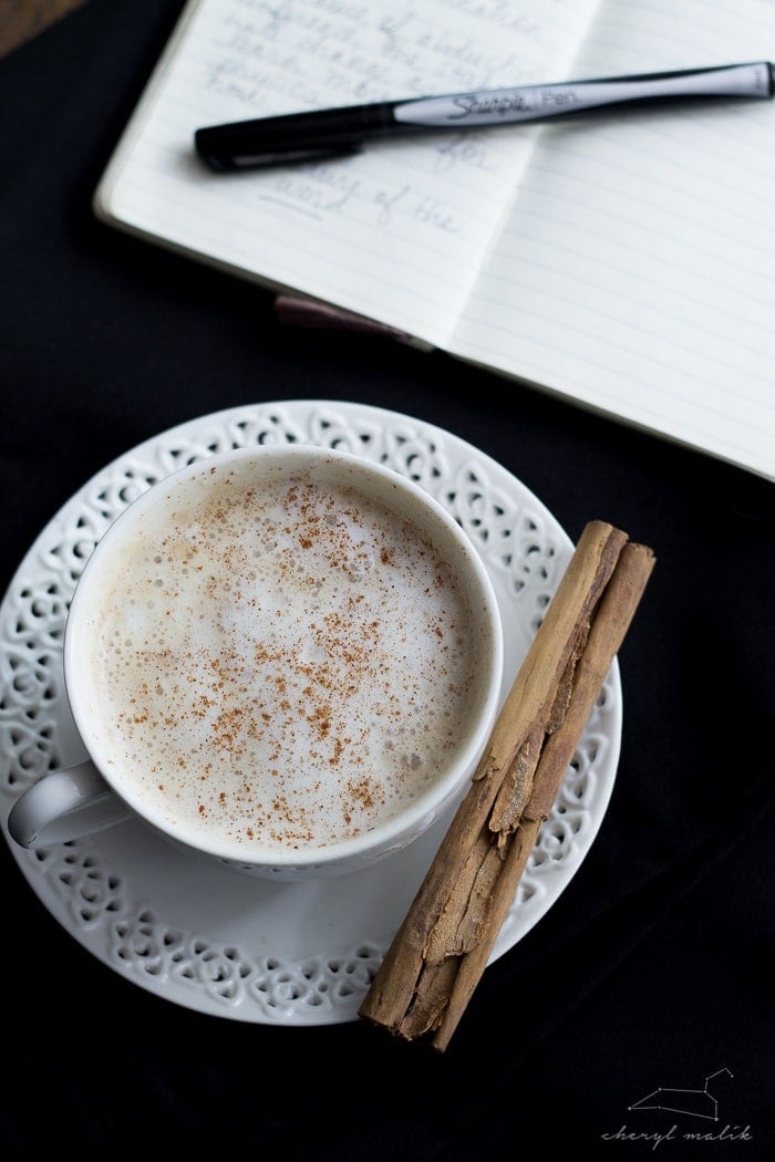 Vegan Pumpkin Spice Latte. Dairy free and refined sugar free and so much cheaper than Starbucks. BOOM.