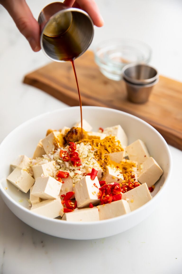 Lemongrass Tofu With Red Thai Chili Peppers And Agave 40 Aprons