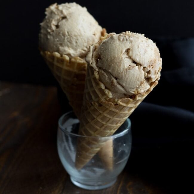 Cookie Butter Earl Grey Ice Cream (Vegan) - 40 Aprons