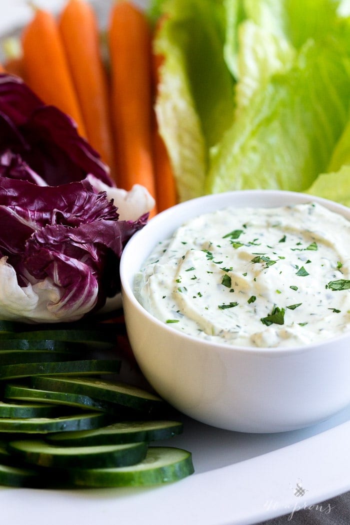 Creamy herb dip - this dip is perfect for the holidays and is so rich and full of flavor!