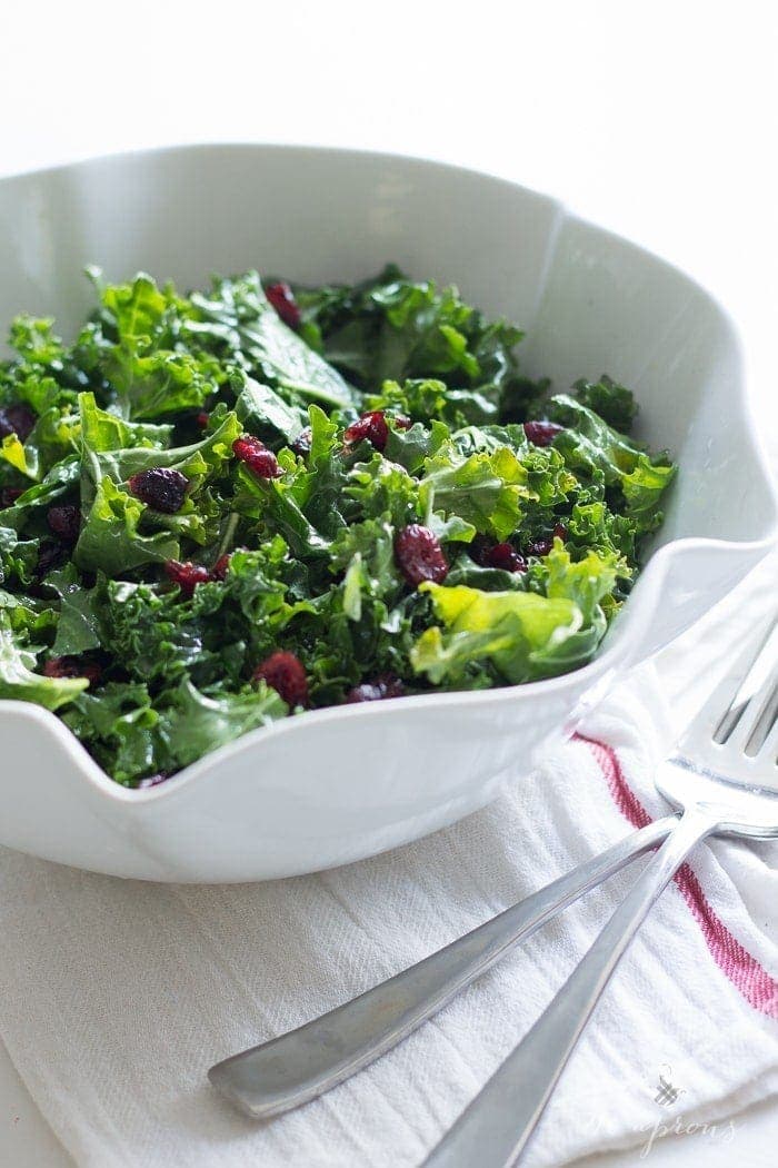 Kale Salad with Cranberries