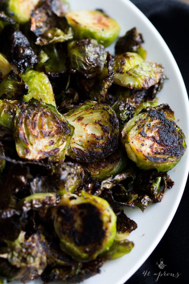 Crispy Miso Roasted Brussel Sprouts - 40 Aprons