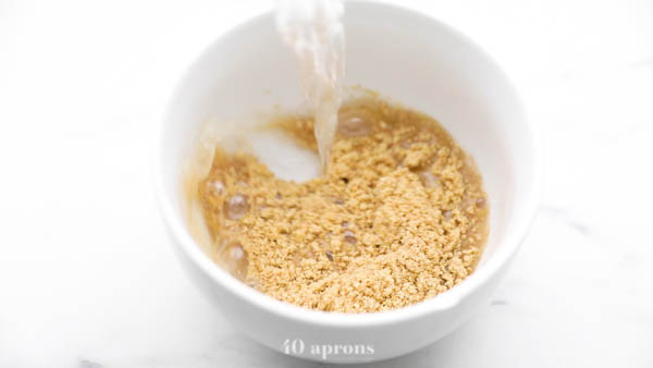 Stir together flax egg ingredients