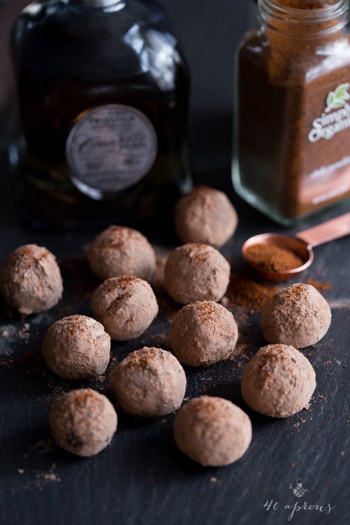 Mexican chili-tequila truffles: Creamy dark chocolate truffles with spicy chili powder, heady tequila, and warm cinnamon make for an elegant, yet feisty candy