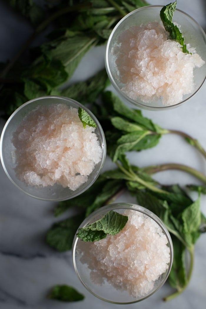 Grapefruit Mint Granita : perfectly refreshing, simple, and elegant. Vegan. // 40 Aprons