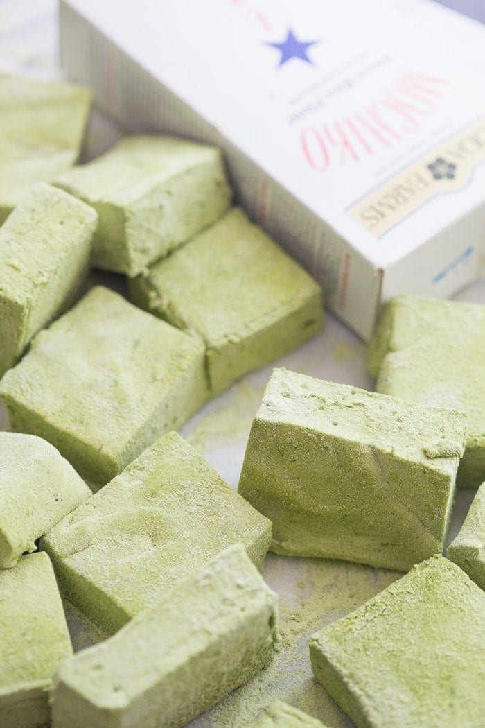 Matcha Marshmallows. Soft and pillowy, sweet and earthy. You need these... because I said so. /// 40 Aprons