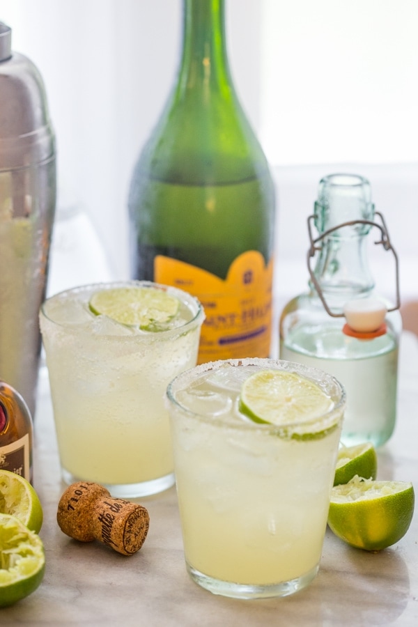 Champagne Margarita - the perfect margarita topped with a bit of bubbly. Oh. So. Good. // 40 Aprons