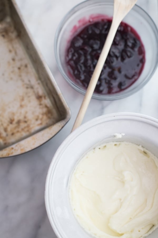 Goat cheese & roasted cherry ice cream - Jeni's recipe. The best ice cream I've ever, ever tasted. /// 40 Aprons