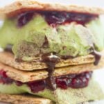 Matcha raspberry dark chocolate smores! Yes.. just as epic as they sound. /// 40 Aprons