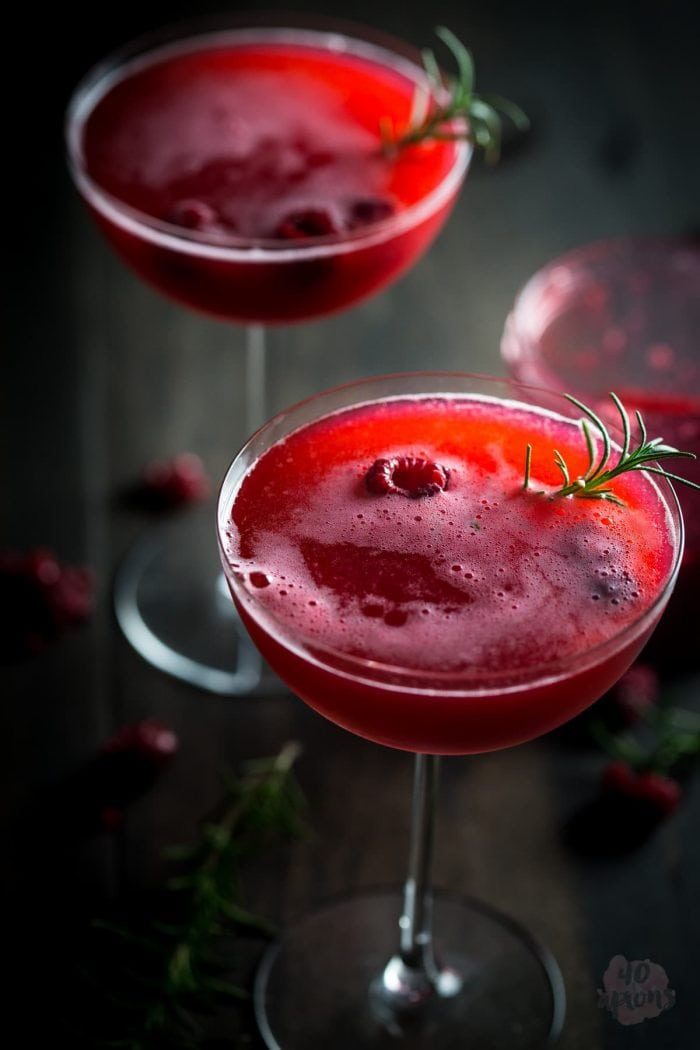 Rosemary Raspberry Vodka Fizz - 40 Aprons