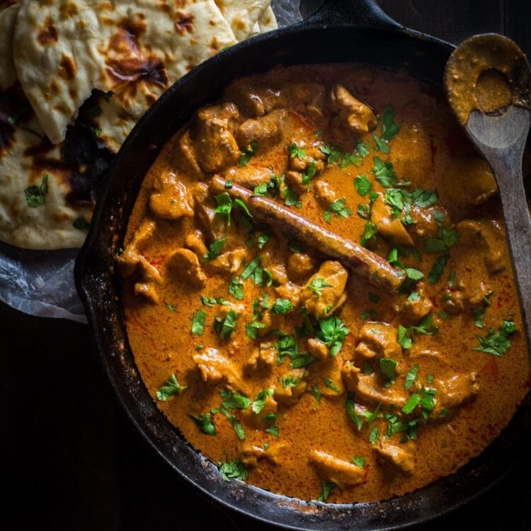 Rich, flavorful butter chicken. So good, and clean eating, too! // 40 Aprons
