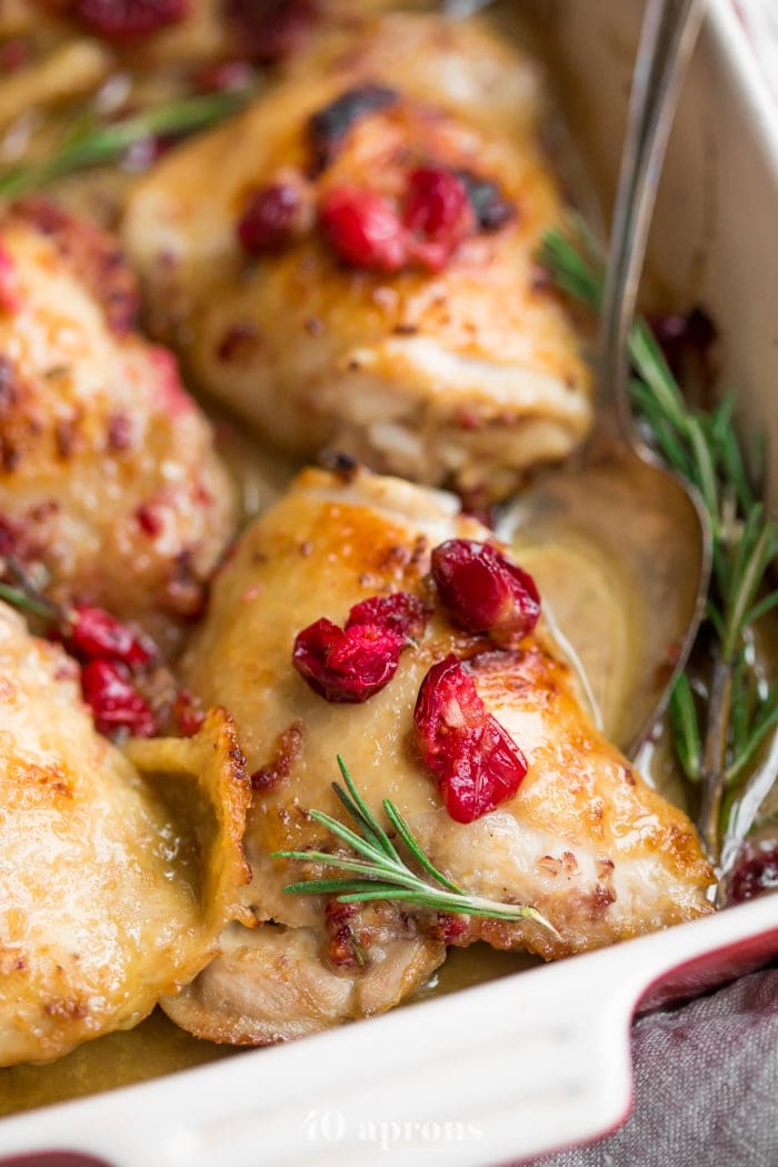 Cranberry Rosemary One Pan Chicken Paleo Whole Option Aprons