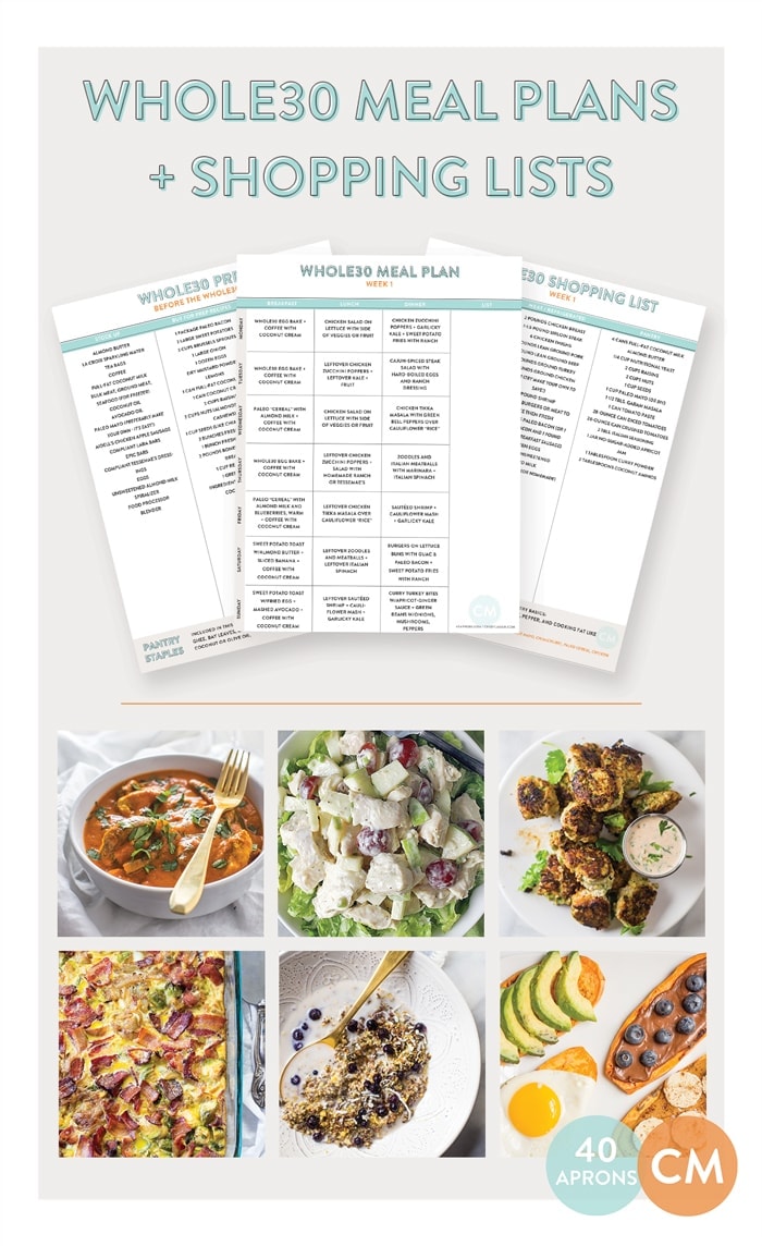 Whole30 Meal Plans and Shopping List - Whole30 Prep and Week 1