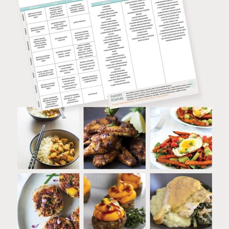 Whole30 Meal Plans and Shopping List (Printable): Week 4