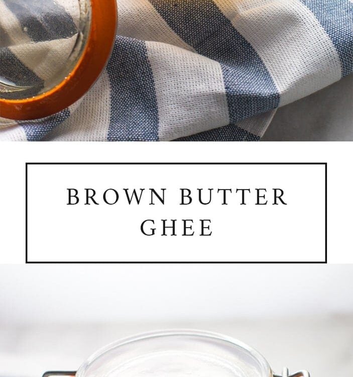 This brown butter ghee recipe is so easy and creates the most amazing flavor. Learning how to make ghee (especially brown butter ghee!) is perfect for the paleo or Whole30 kitchen!