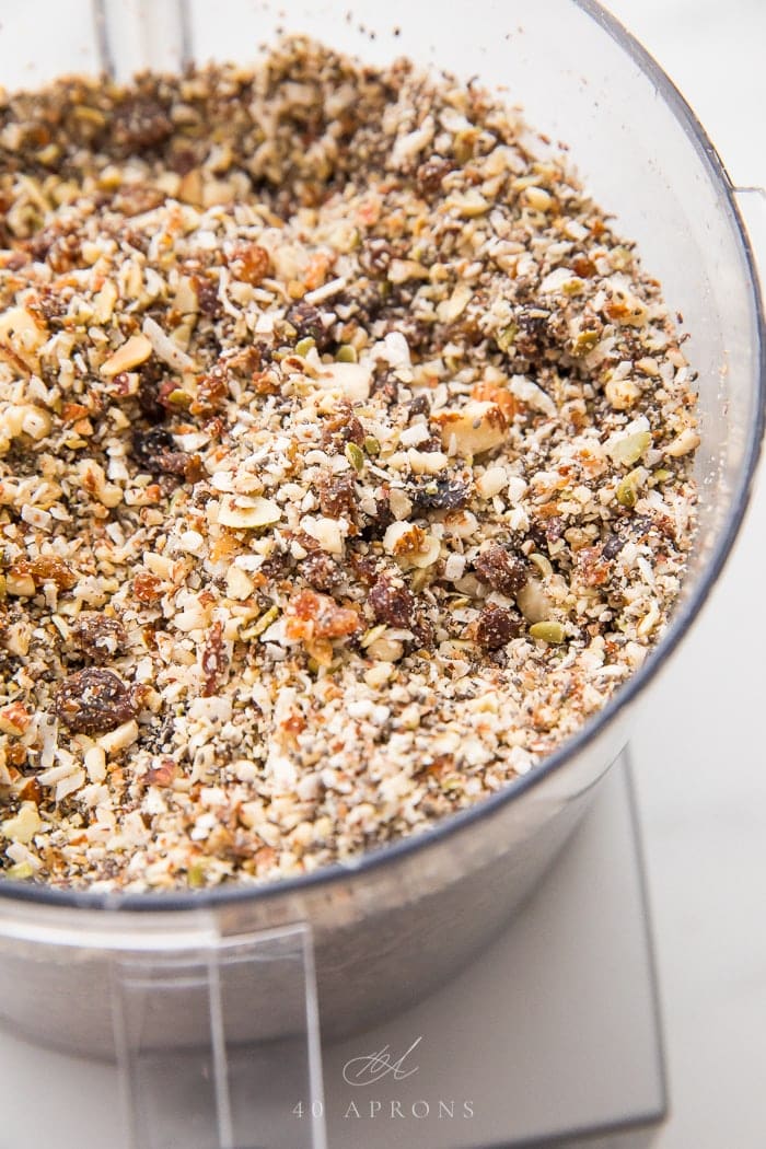 Paleo cereal in a food processor