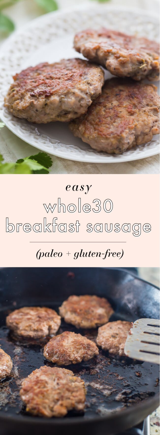 Easy Whole30 Breakfast Sausage Paleo Gluten Free Sugar Free 40 Aprons   Easy Whole30 Breakfast Sausage PArtboard 1 650x1766 