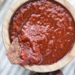 This smoky guajillo salsa recipe is deep and flavorful, full of toasted, dried guajillo chiles, garlic, and fresh tomatoes. It's the perfect smoky salsa recipe to keep in the fridge (at all times, pretty sure) so you can put it on all the things. Inspired by my favorite local taqueria salsa, you'll love this smoky salsa recipe, especially during warmer weather! Buy dried guajillo chiles here.