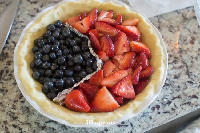 Paleo American Flag Pie (4th of July, Memorial Day, Labor Day)