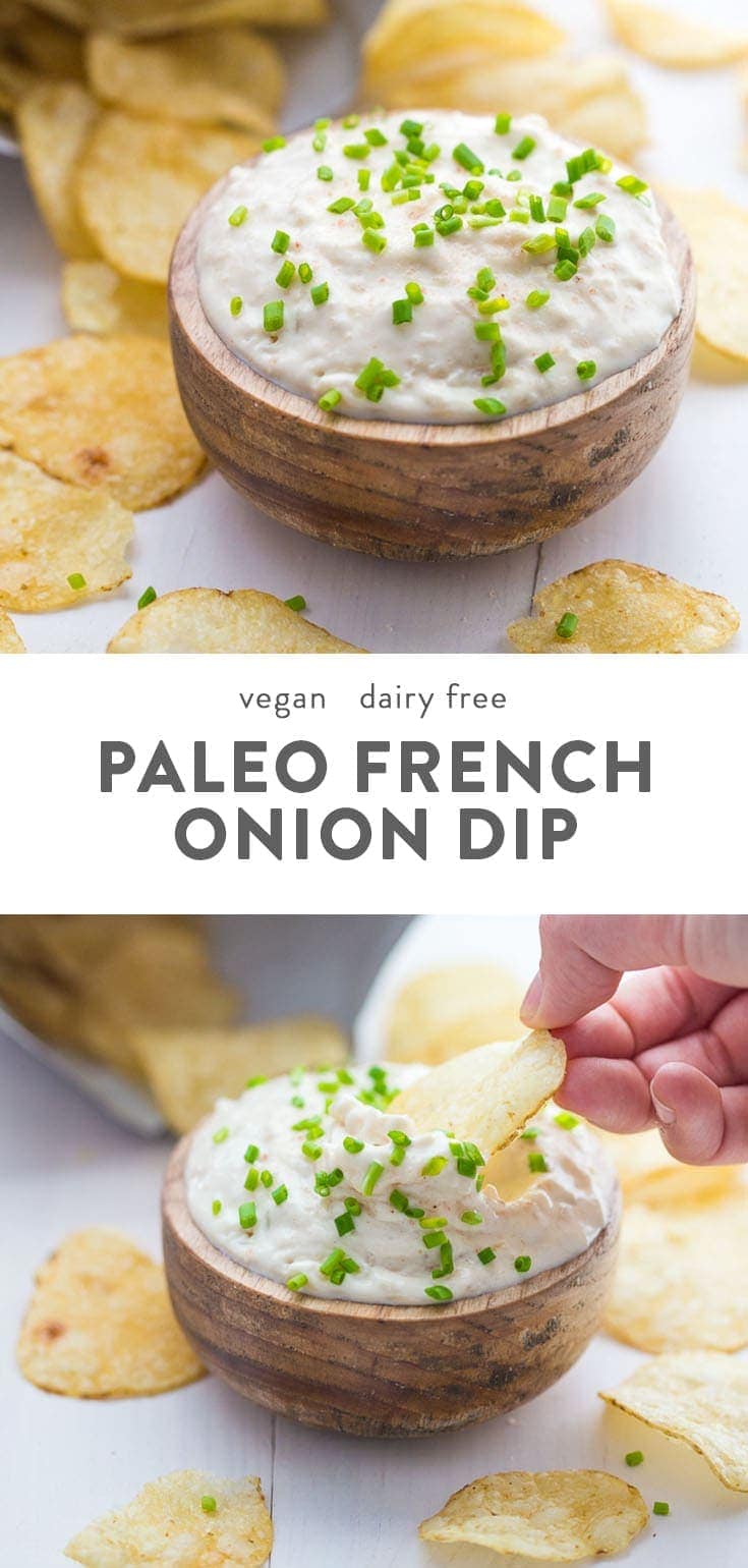 Paleo French Onion Dip (Vegan, Dairy-Free) - 40 Aprons