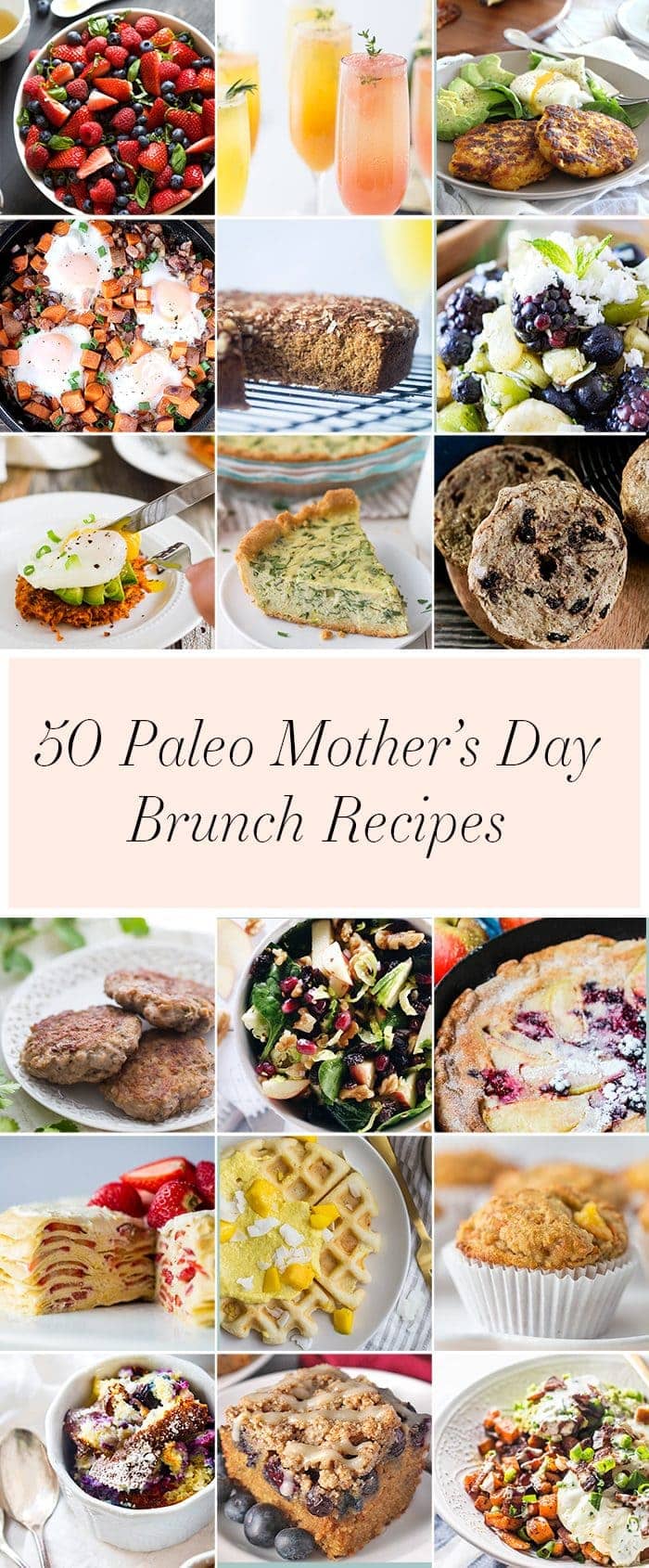 This collection of paleo Mother's Day recipes makes it easy to show a paleo mama you care. With 50 paleo brunch and paleo Mother's Day recipes, there's something for every mama! Ideal for breakfast in bed or brunch at home.
