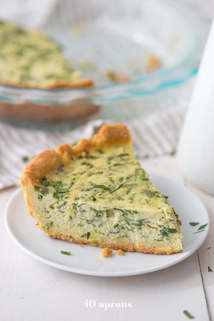 Paleo Quiche with Crab and Spinach (Gluten Free, Dairy Free)