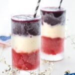 These paleo red, white, and blue cocktails are perfect 4th of July cocktails: boozy, fruity layers form a striking drink that tastes delish. Easy to make and free of refined sugar and dairy, these are the perfect Memorial Day cocktails, Labor Day cocktails, or heck, just paleo summer cocktails, too. U-S-A!