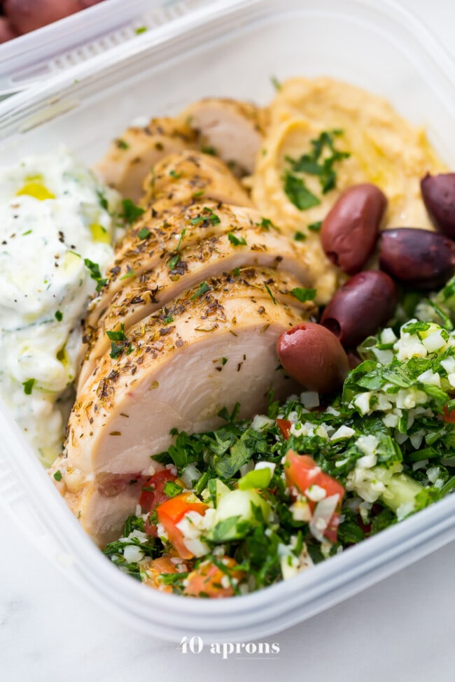 Greek Healthy Meal Prep Recipe (Paleo & Whole30 Meal Prep Options)