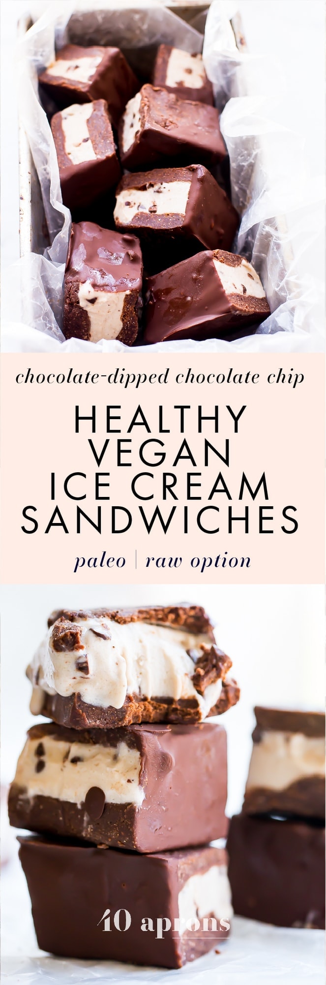 Healthy Vegan Ice Cream Sandwiches (Paleo) - 40 Aprons