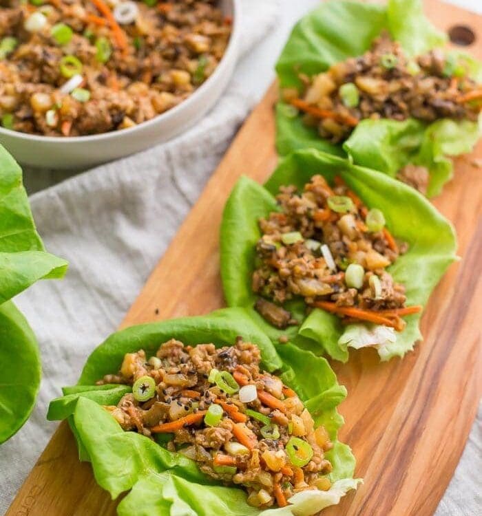 Healthy lettuce wraps PF Changs style